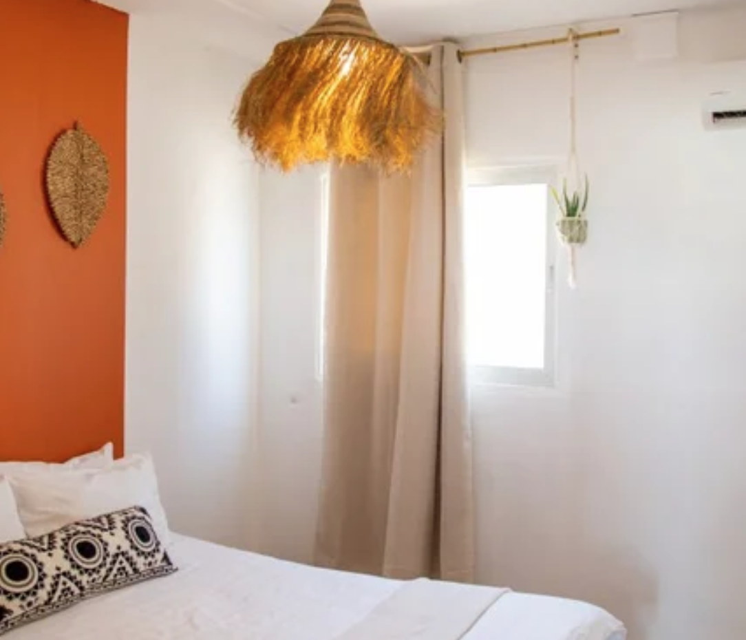 single room yoga retreat accommodation